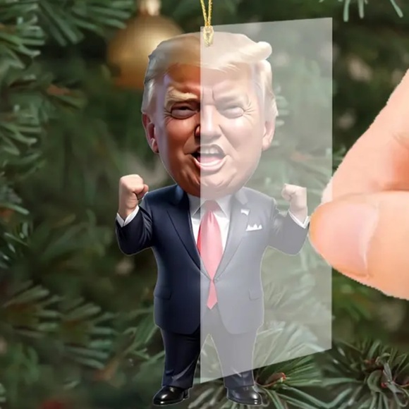 Trump inspired acrylic 2d ornament - Picture 2 of 3